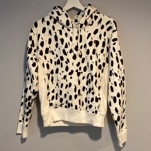 Dalmatian print champion hoodie